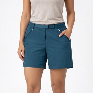 Quechua NH500 Women’s Hiking Shorts Blue Gray Size 6 (FR 40)